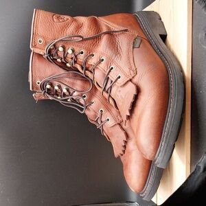 Ariat Brown Leather Lace Up Boots Western Riding Paddock Work Boot size 11EE
